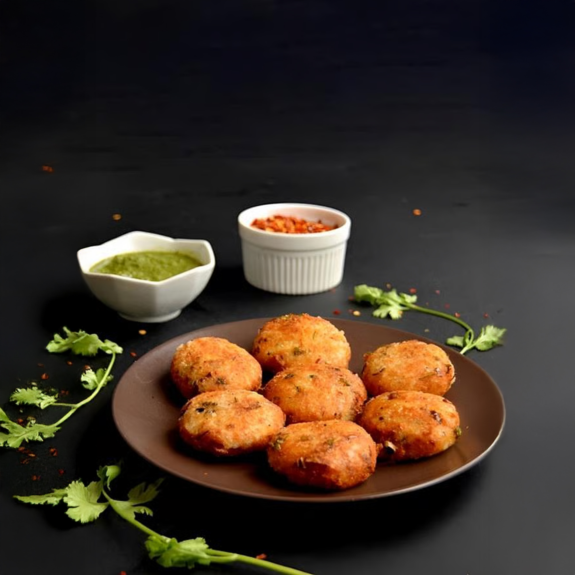 veg patties thumbnail Veg Patties 6pcs (For Ragda Pattice) - Image 1