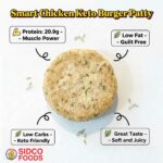 Smart Chicken Keto Burger : Broccoli + Chicken 300g (3pcs) - Image 2
