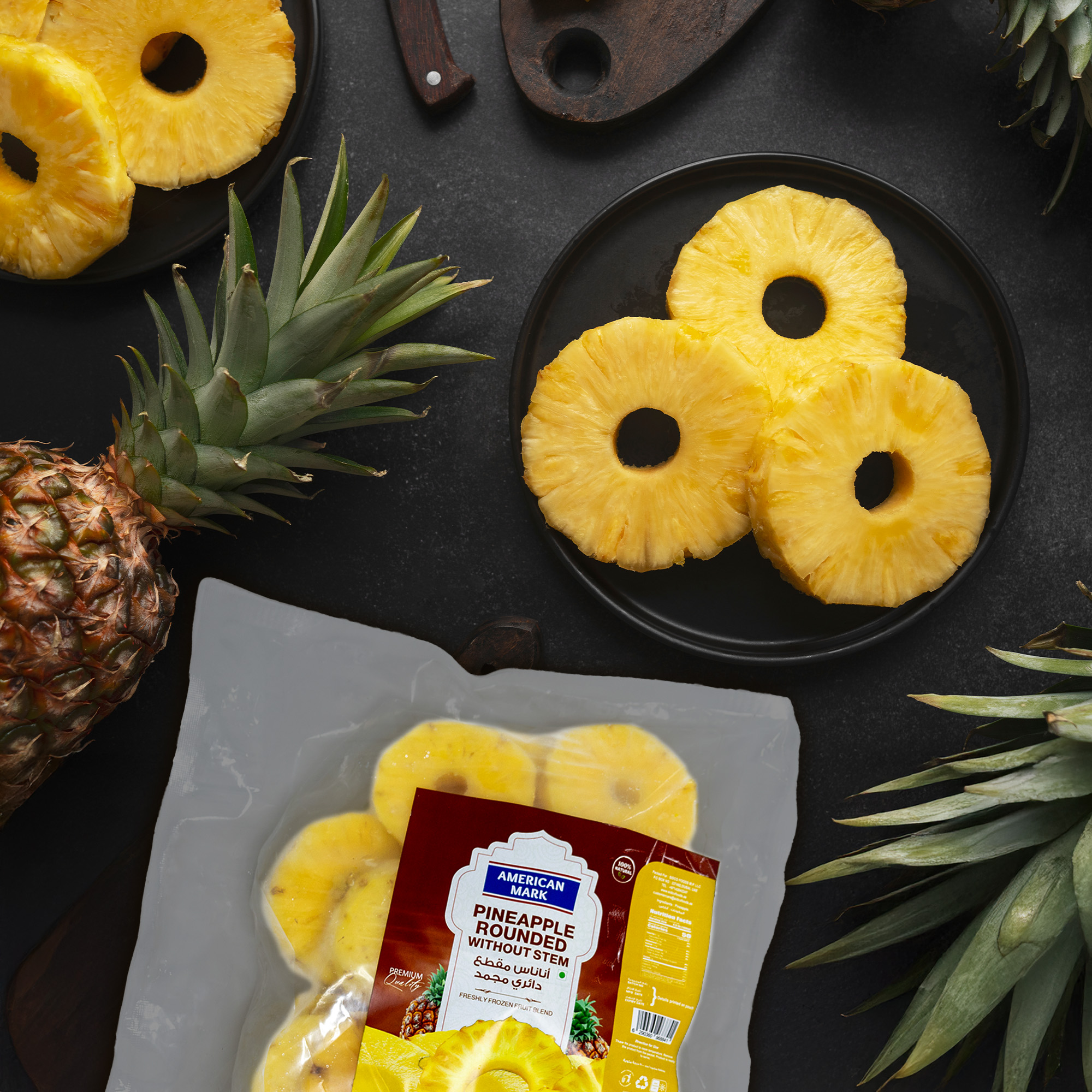 pineapple-without-stem-1745329703317.jpg Pineapple Round without Stem 1kg | American Mark - Image 1