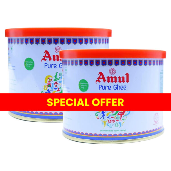 Amul Ghee (500ml) - 2 Pack