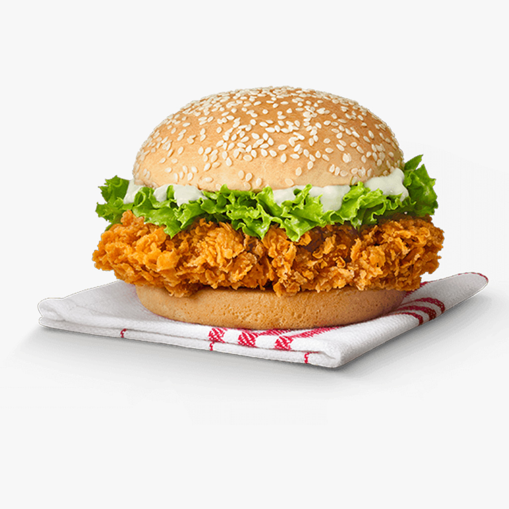 ZingerBurgerMainNew.jpg Chicken Zinger Burger (1 kg) (Round) - Image 1