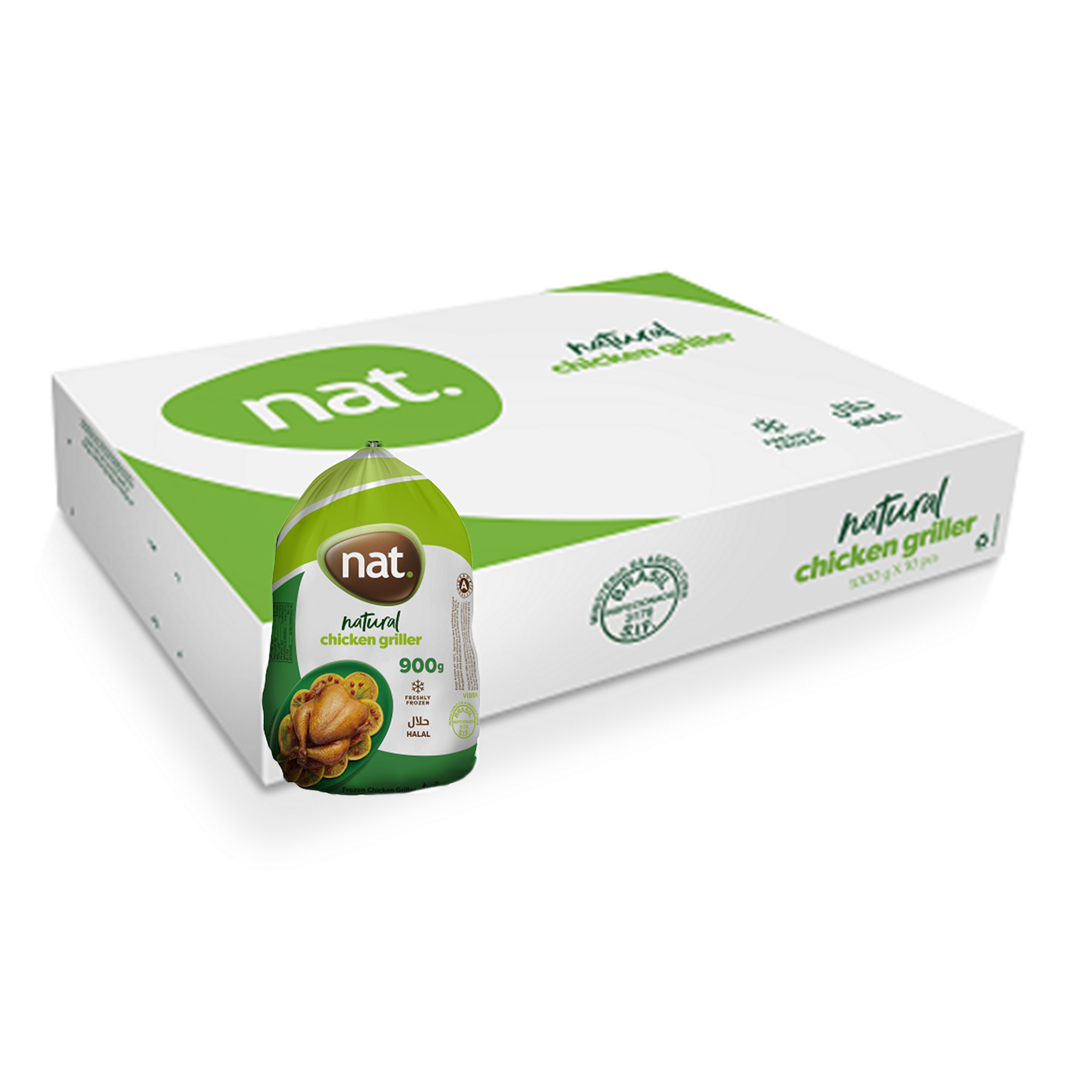 ChickenWhole900gCarton.jpg Nat Chicken Whole (10x900g) Frozen - Image 1