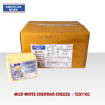 Mild White Cheddar Cheese 12x1kg - 100% Dairy| American Mark