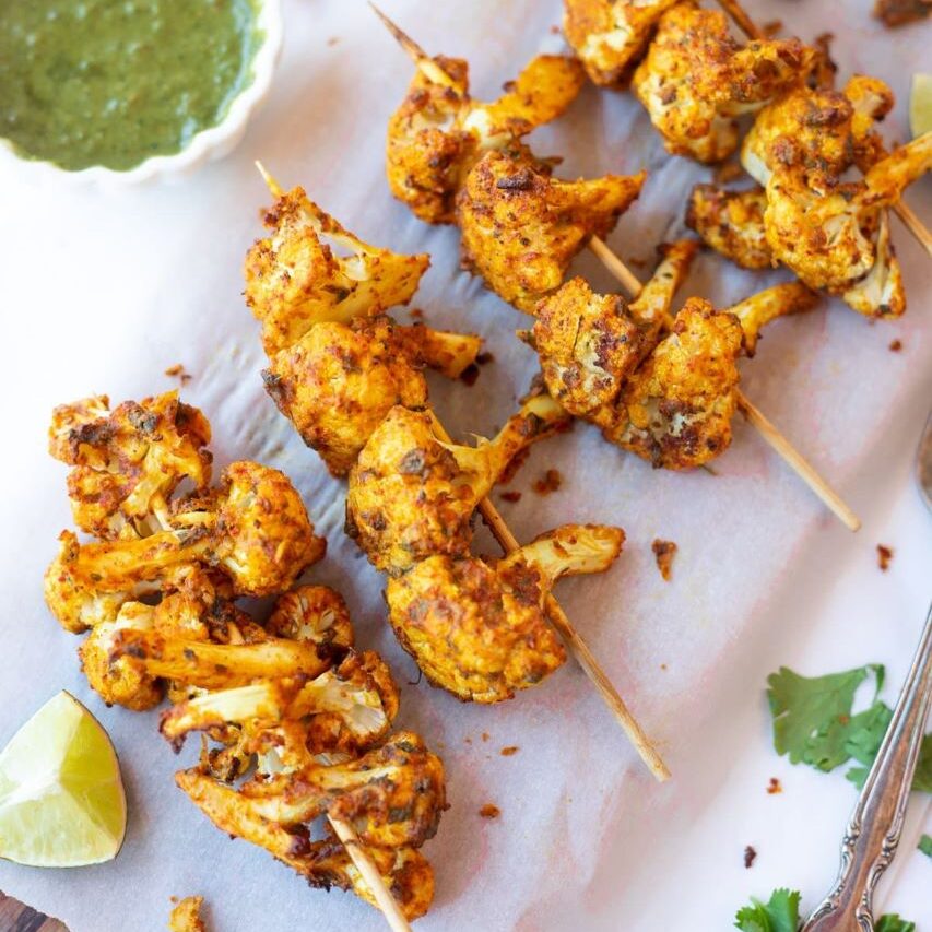 FreshTandooriCauliflower3skewers.jpg Fresh Tandoori Cauliflower 3 Skewers - Image 1