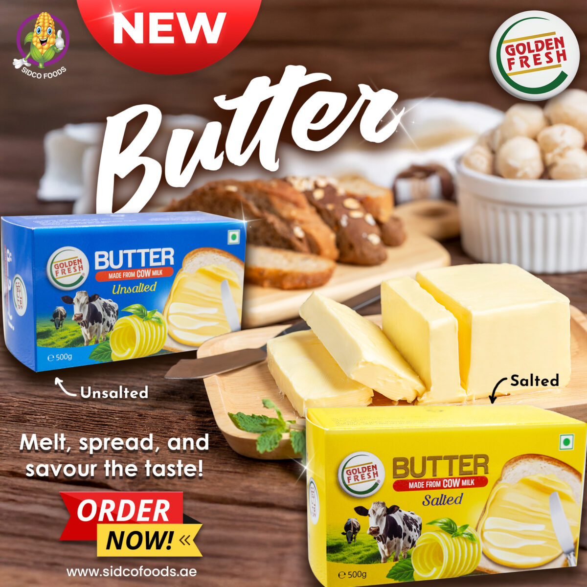 Butter Unsalted 500g - Image 3