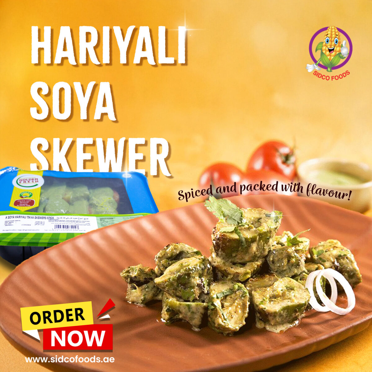 Fresh Soya Hariyali Tikka (3 Skewers) - Image 5