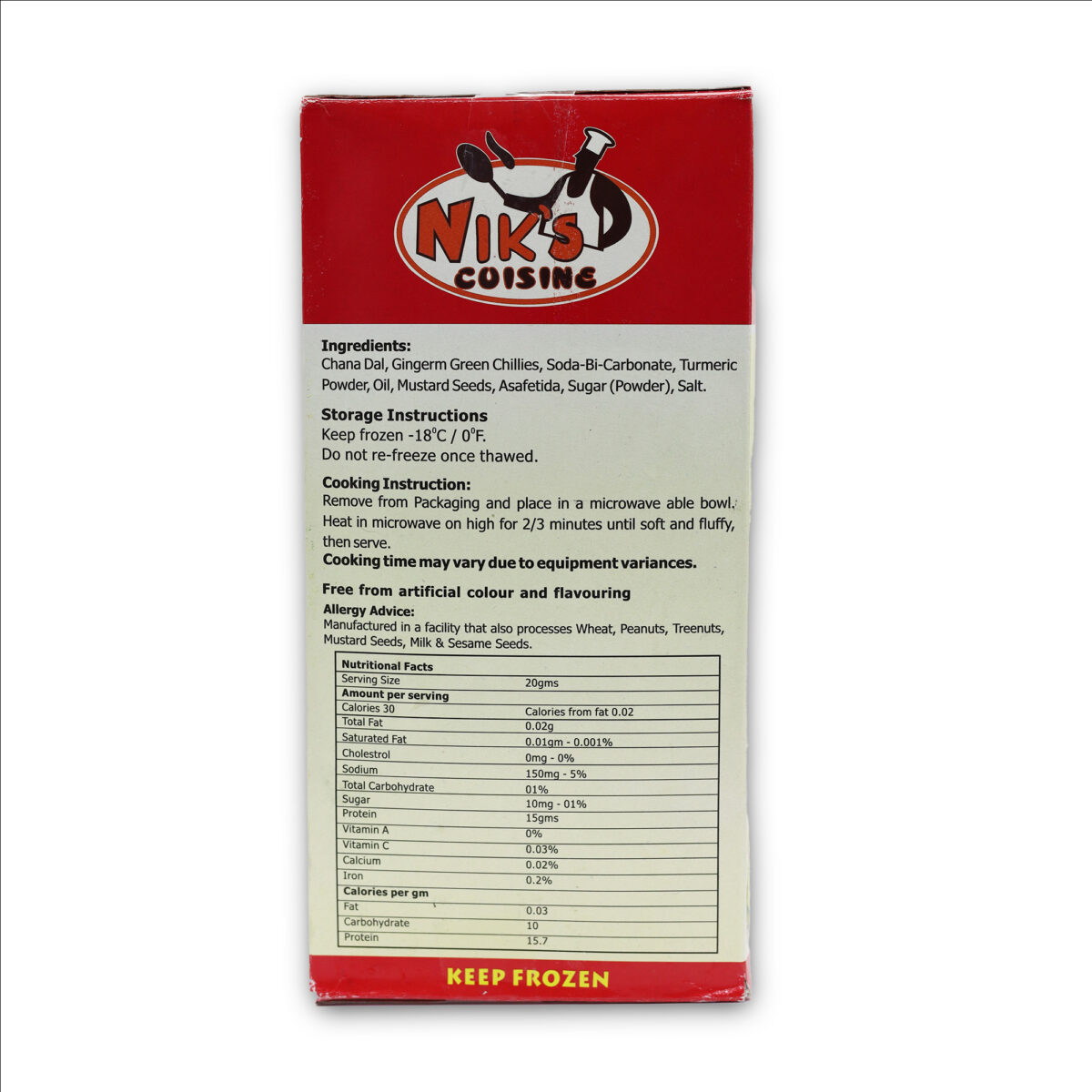 Niks Dhokla (15 - 20pcs /450g) - Image 3