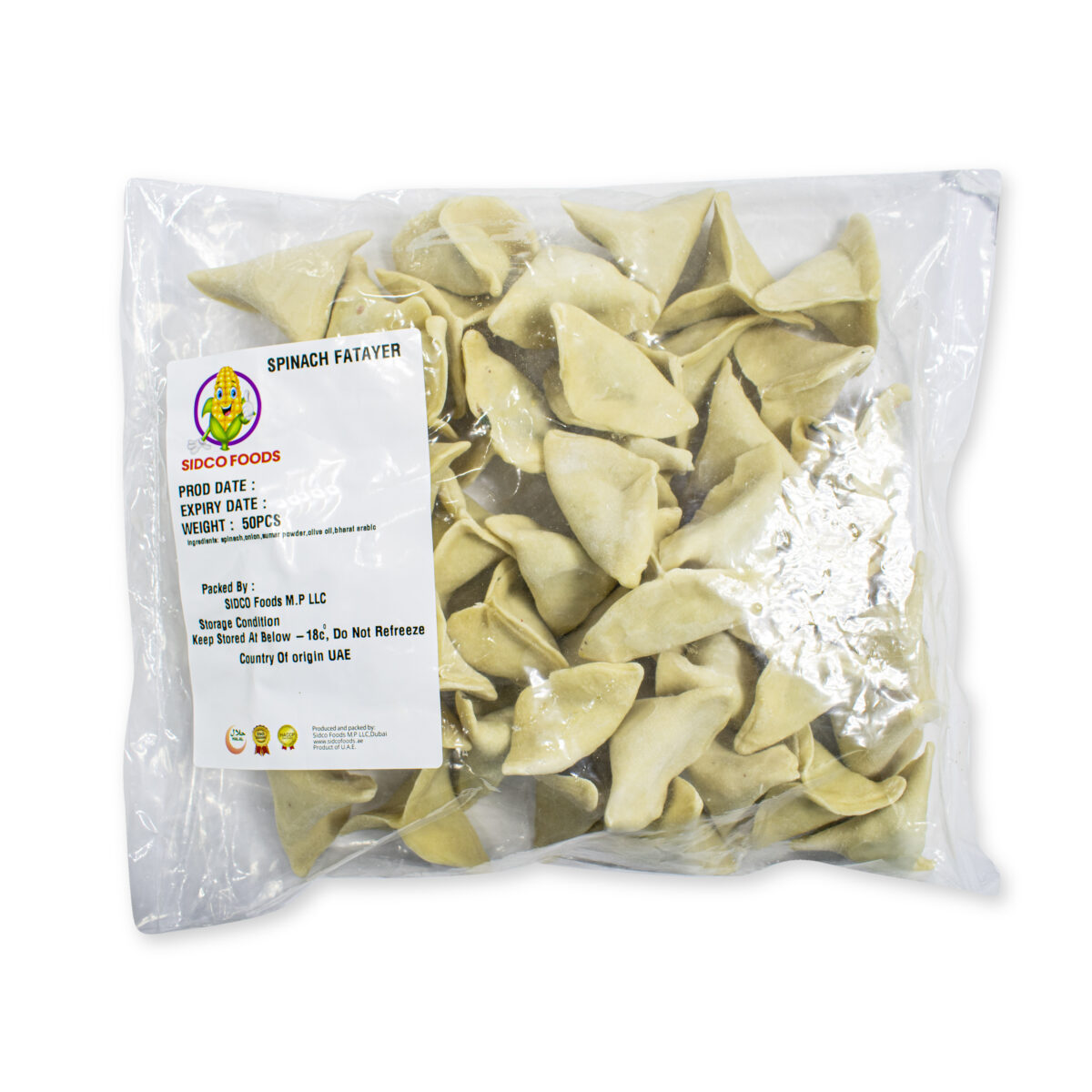 Spinach Fatayer 25g (50 pcs) - Image 2