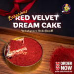 Red Velvet White Chocolate Dream Cake (500-600g) - Image 4