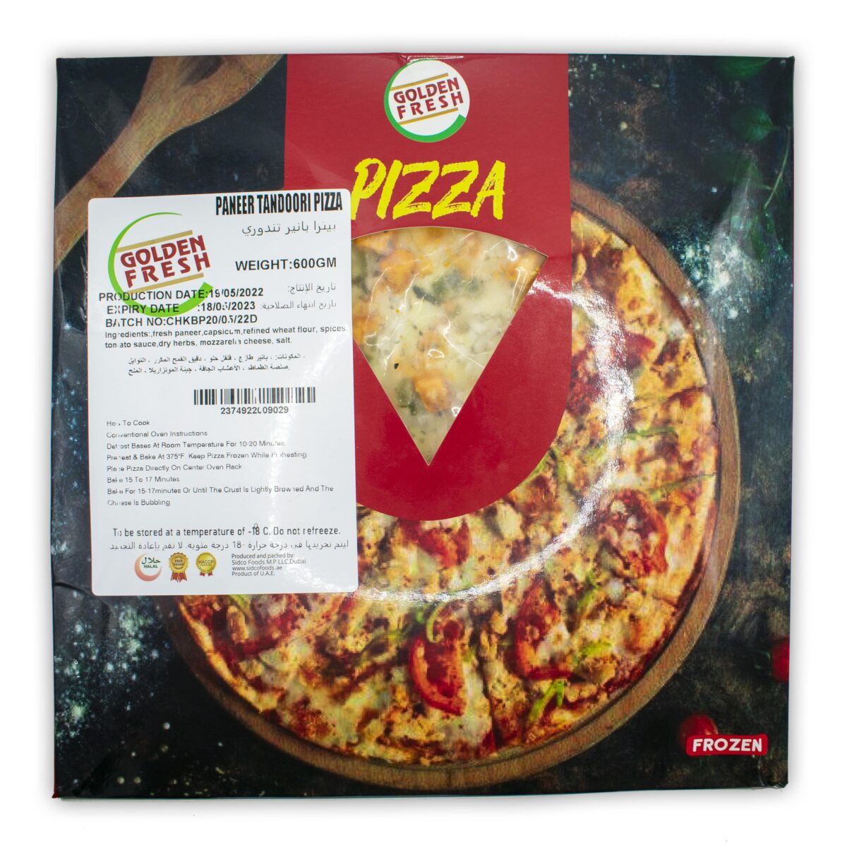 Pizza Paneer Tandoori 11inch (625gm approx) | Golden Fresh - Image 4
