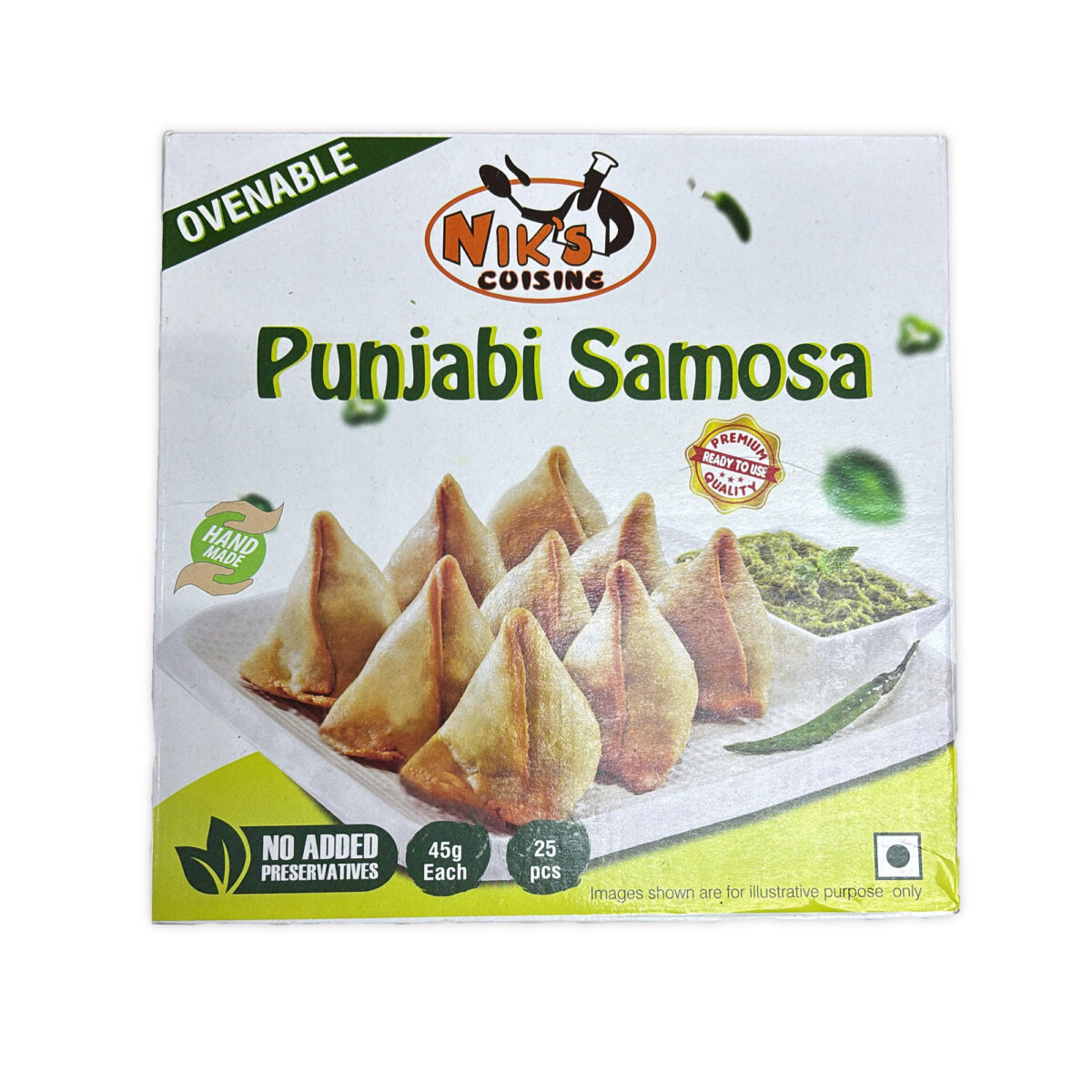 Niks Punjabi Samosa 45g (1.125kg) 25pcs Approx - Image 3
