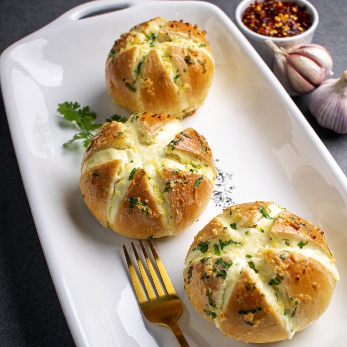 Korean Cream Cheese Garlic Bread (2 pcs) - Image 3