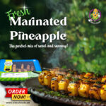 Fresh Marinated Pineapple (3 Skewers) - Image 5