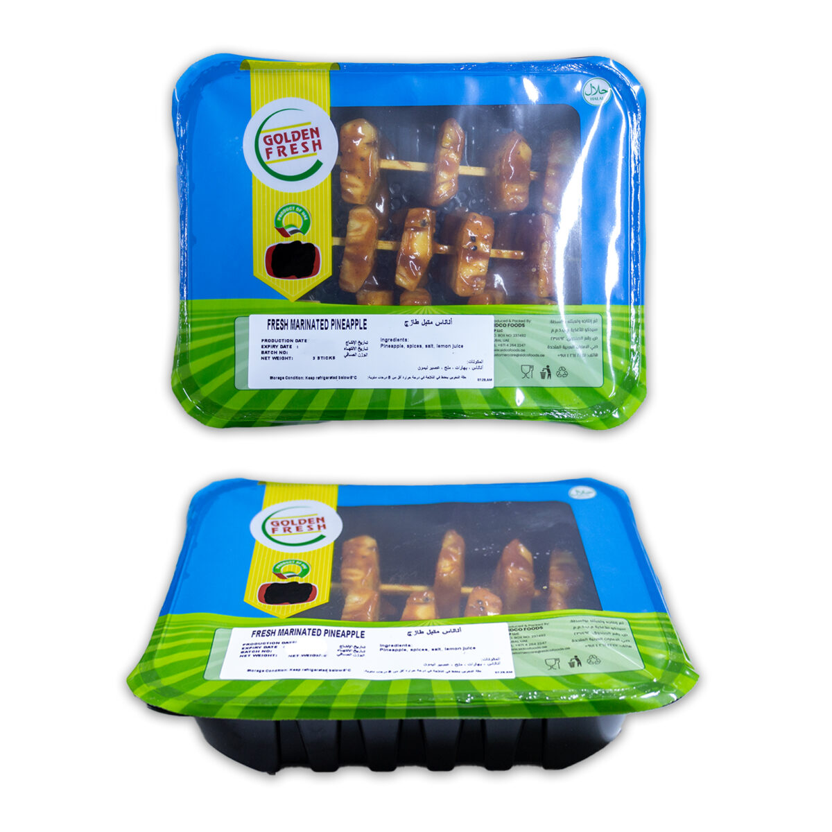 Fresh Marinated Pineapple (3 Skewers) - Image 2