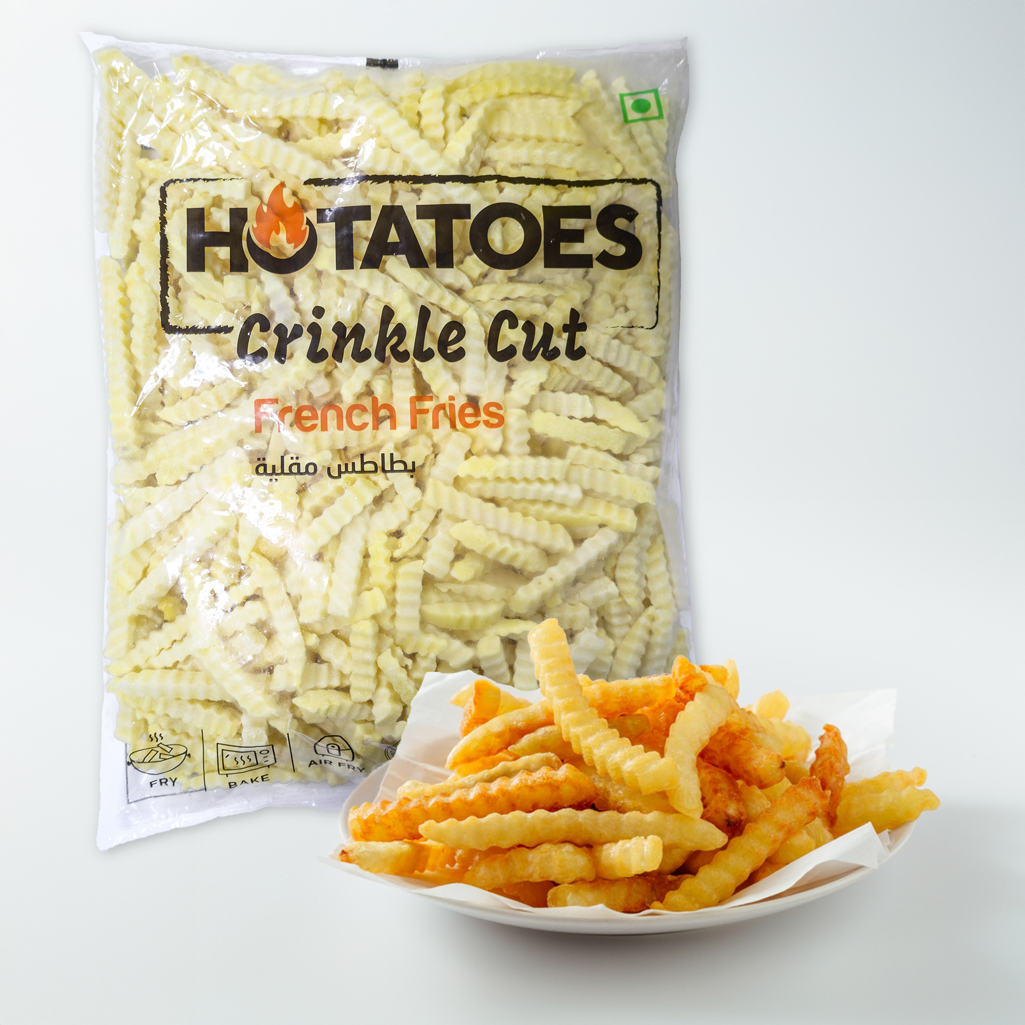Hotatoes Crinkle Cut thumbnail Crinkle Cut Fries (4x2.5 kg) - Image 1