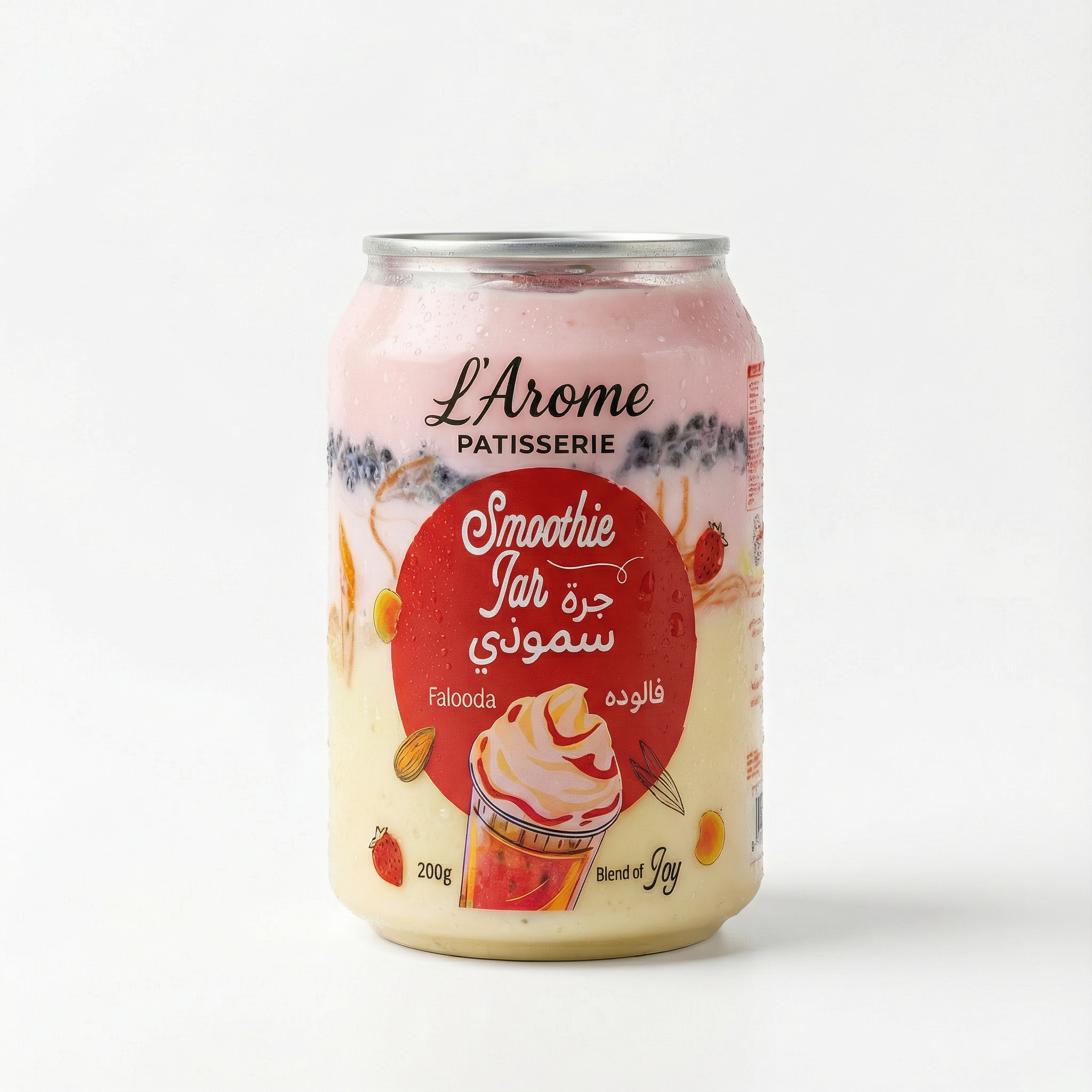 freepik__highresolution-mockup-of-a-falooda-smoothie-jar-st__68942 Falooda Smoothie Jar (200g) - L'Arome Patisserie - Image 1