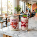 Raspberry Cheesecake Smoothie Jar (200g) - L'Arome Patisserie - Image 2